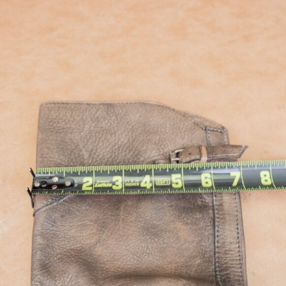 Frye Women Phillip Dark Grey Leather Zip Equestrian Riding Boots sz 7.5 - Picture 6 of 10